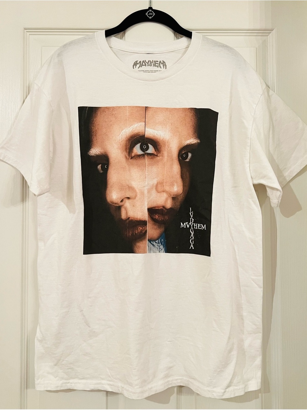 Lady Gaga 2025 Mayhem Tour Mirrored Photo T-Shirt, Cotton, Size L